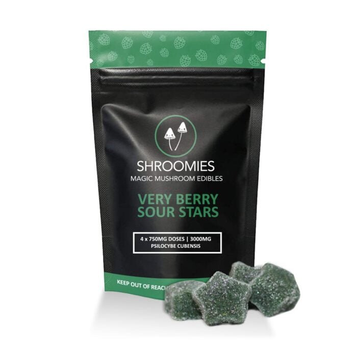 Shroomies Very Berry Sour Stars for Sale in the UK